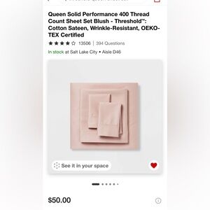 Target threshold queen sheet set